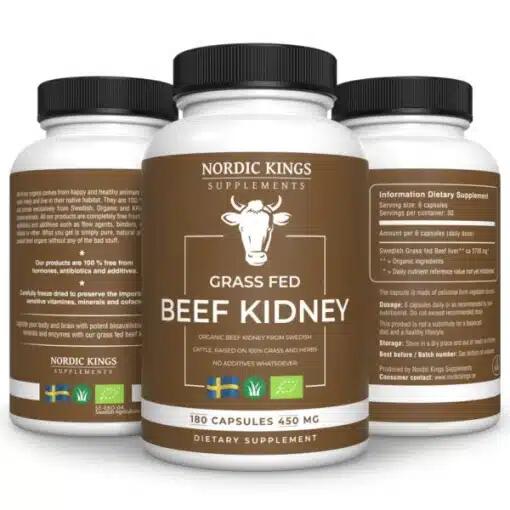Nordic Kings - 100% grasgefütterte und biologische Rinderleber - 180 Kapseln – Bild 2
