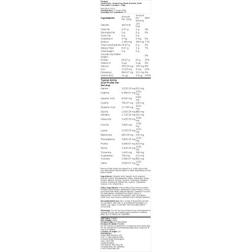 Evogen - Greentein - Kornfreies Pflanzenprotein, Dunkle Schokolade-Karamell - 736 Gramm – Bild 2