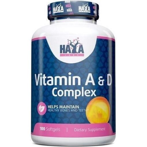 Haya Labs - Vitamin A & D Komplex - 100 Weichkapseln