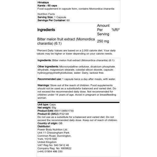 Himalaya - Karela - 60 Kapseln – Bild 2