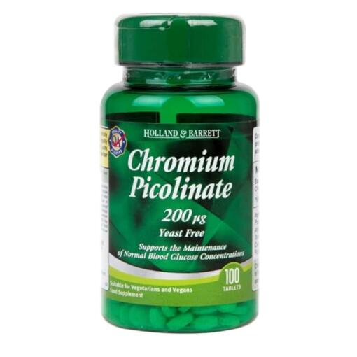 Holland & Barrett - Chrompicolinat, 200 mcg - 100 Tabletten