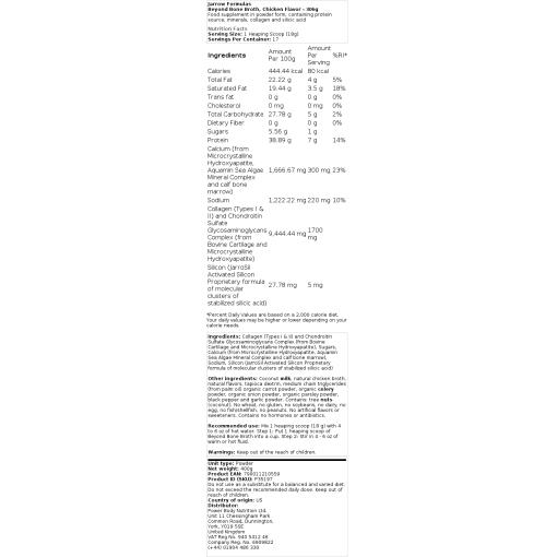 Jarrow Formulas - Jenseits von Knochenbrühe, Hühnergeschmack - 306g – Bild 2