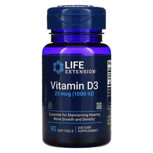 Life Extension - Vitamin D3, 1000 IE - 90 Weichkapseln