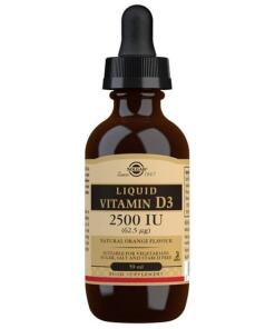 Solgar - Flüssiges Vitamin D3, 2500 IE (natürlicher Orangengeschmack) - 59 ml