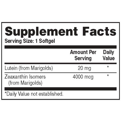 Health Thru Nutrition - Lutein mit Zeaxanthin - 60 Weichgelatinekapseln – Bild 3