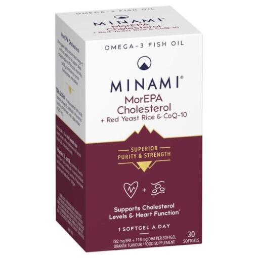 Minami - Morepa Cholesterin + Roter Reishefe & CoQ-10 - 30 Weichgelkapseln