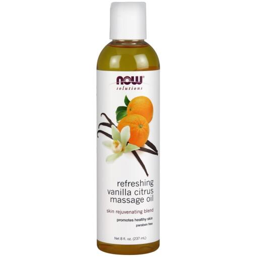 NOW Foods - Erfrischendes Massageöl Vanille-Zitrus - 237 ml – Bild 3