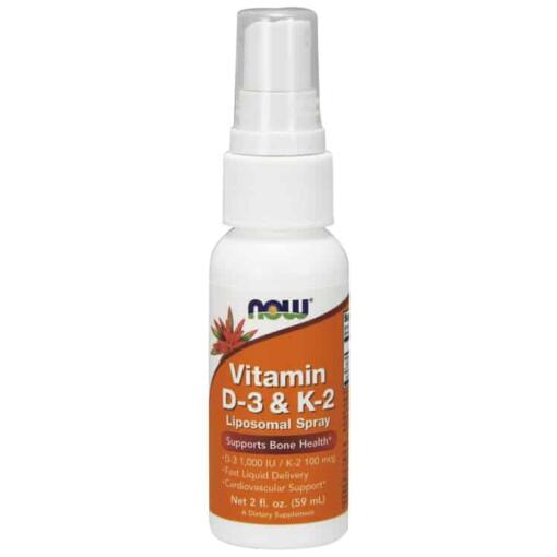 NOW Foods - Liposomales Vitamin D3 und K2 Spray - 59 ml