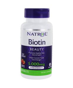 Natrol - Biotin Schnellauflösung, 5000 mcg - 90 Tabletten
