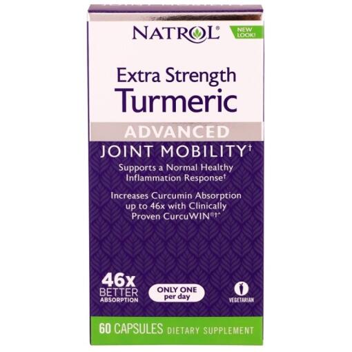 Natrol - Kurkuma, extra stark - 60 Kapseln