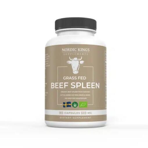 Nordic Kings - 100% grasgefütterte und biologische Rinderleber - 180 Kapseln