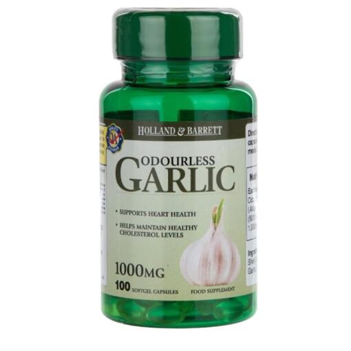 Holland & Barrett - Geruchloser Knoblauch, 1000 mg - 100 Kapseln