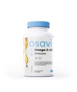 Omega-3 + D3 Immun, Zitrone - 60 Weichkapseln