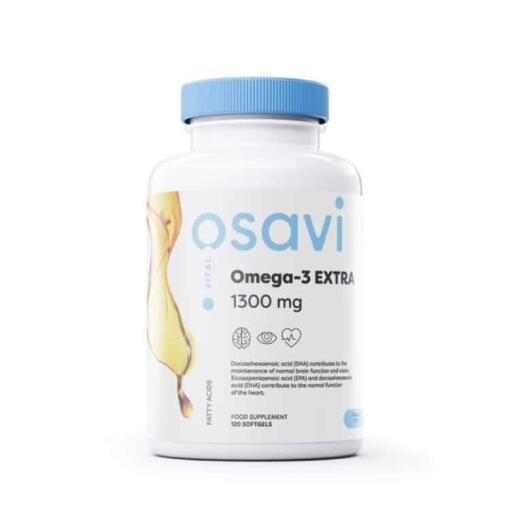 Osavi - Omega-3 Extra, 1300 mg (Zitrone) - 120 Weichkapseln