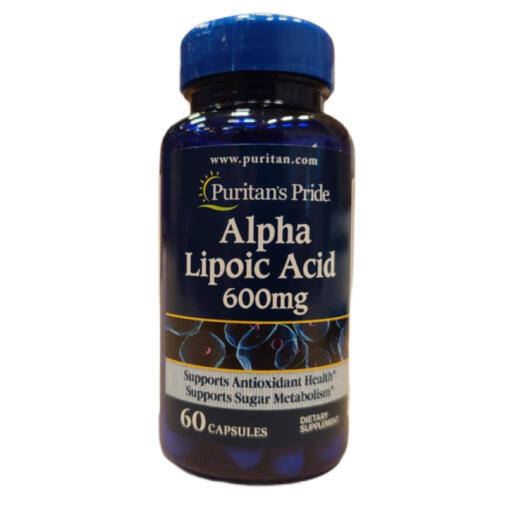 Puritan's Pride - Alfa Lipoic Syre, 600 mg - 60 kapsler