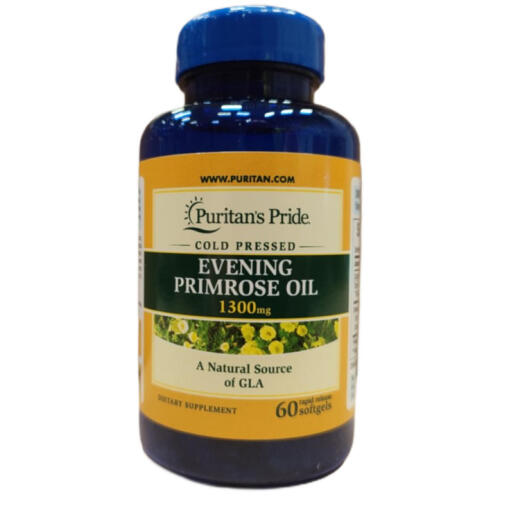 Puritan's Pride - Aftenprimulaolie, 1300 mg - 60 bløde gelatinekapsler