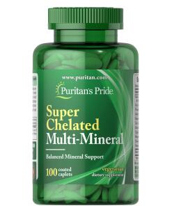 Puritan's Pride - Super Chelateret Multimineral - 100 tabletter