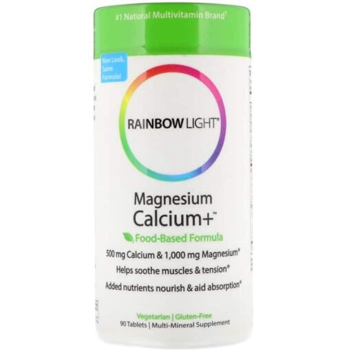 Rainbow Light - Magnesium Calcium+ - 90 Tabletten