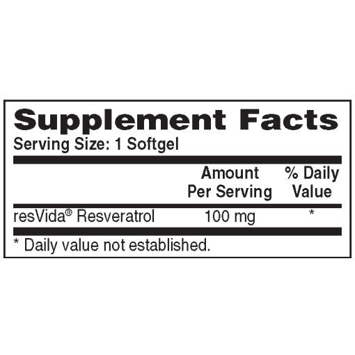 Health Thru Nutrition - Resveratrol, 100mg - 60 Weichkapseln – Bild 2