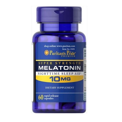 Puritan's Pride Melatonin 10 mg - 60 kapsler