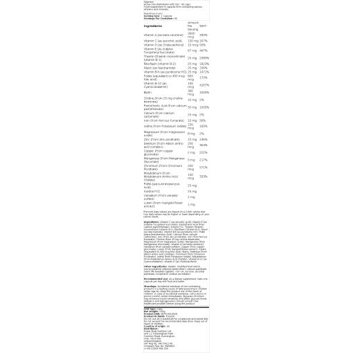 Swanson - Multivitamin mit Eisen - 90 Kapseln – Bild 2