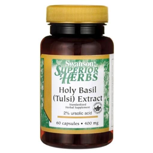 Swanson - Heiliger Basilikum Extrakt, 400 mg - 60 Kapseln