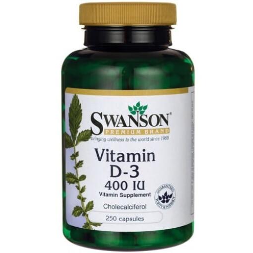 Swanson - Vitamin D3, 400 IE - 250 Kapseln – Bild 3