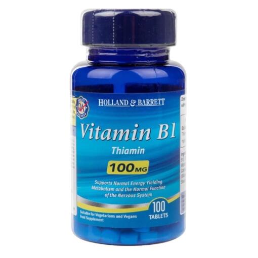 Holland & Barrett - Vitamin B1, 100 mg - 100 Tabletten