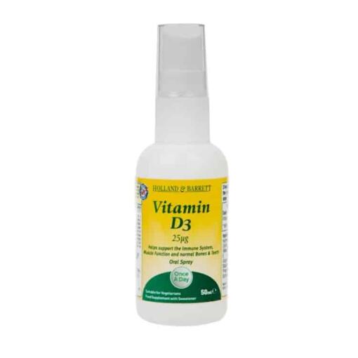 Holland & Barrett - Vitamin D3 Spray, 25 mcg - 50 ml