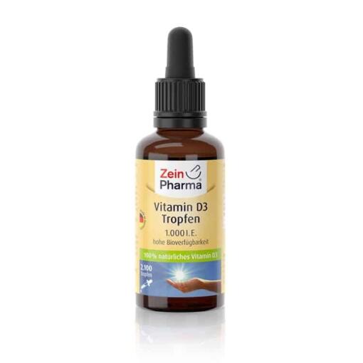 Zein Pharma - Vitamin D3 Tropfen, 1000 IE - 50 ml