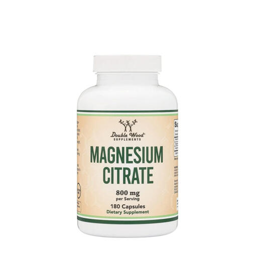 Double Wood Supplements Magnesium Citrate (180 Capsules)