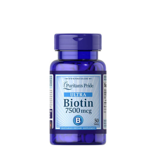 Puritans Pride Biotin 7500 mcg (50 Tablets)
