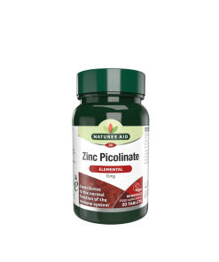 Natures Aid Zinc Picolinate 15 mg (30 Tablets)