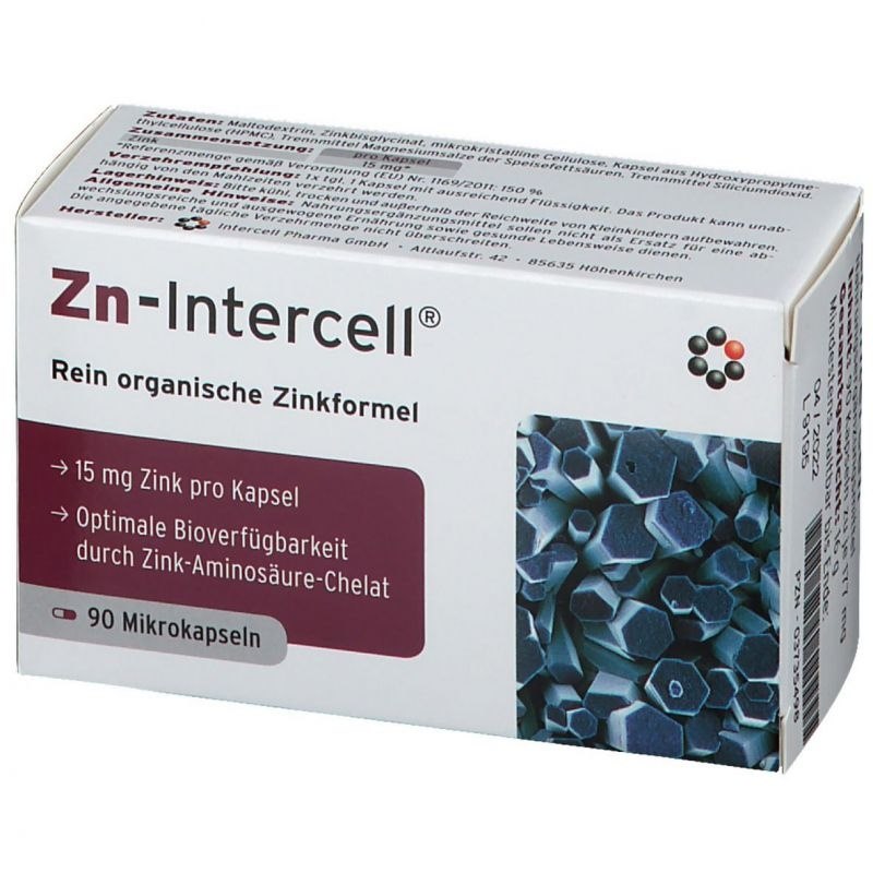 INTERCELL PHARMA Zn-Intercell Zinc (90 caps)