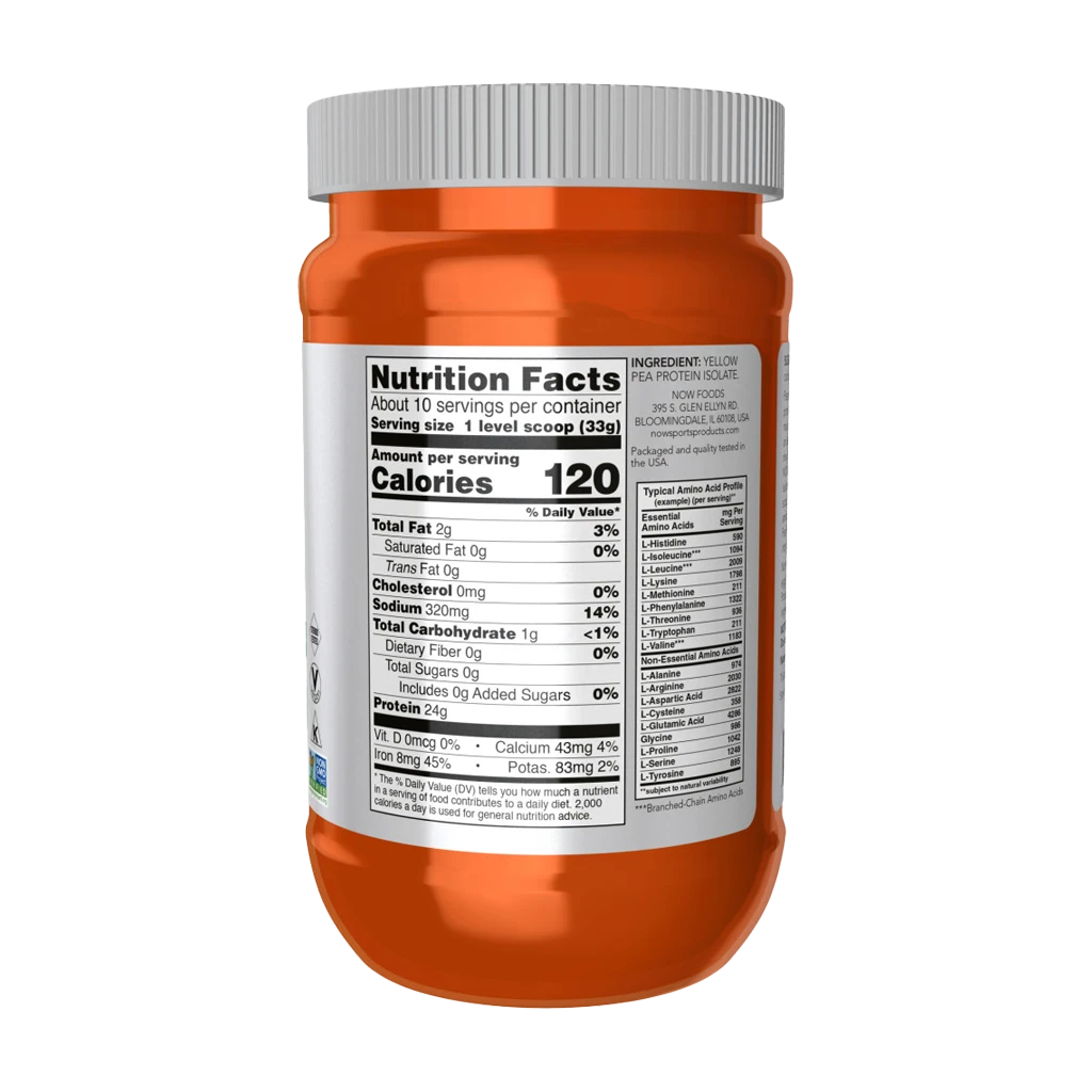 NOW Foods - Erbsenprotein, reines unaromatisiertes Pulver – Bild 3