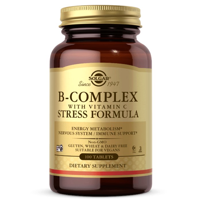 SOLGAR B-Complex with Vitamin C (100 tabs)