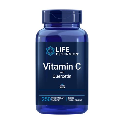 Life Extension - Vitamin C und Quercetin vegetarische Tabletten – Bild 2