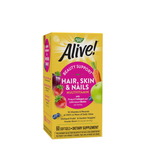 Natures Way Hair Skin & Nail  (60 Softgels)