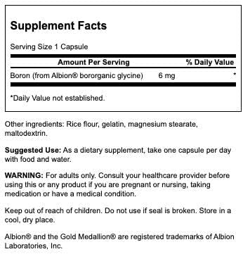 Swanson - Albion Organisches Glycin, 6 mg - 60 Kapseln – Bild 3