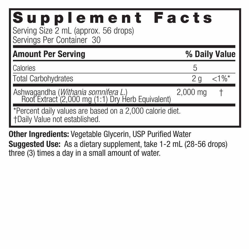 Nature's Answer - Ashwagandhawurzel, 2000 mg - 60 ml – Bild 3