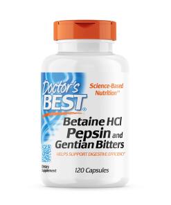 Betaine HCl Pepsin & Gentian Bitters - 120 caps