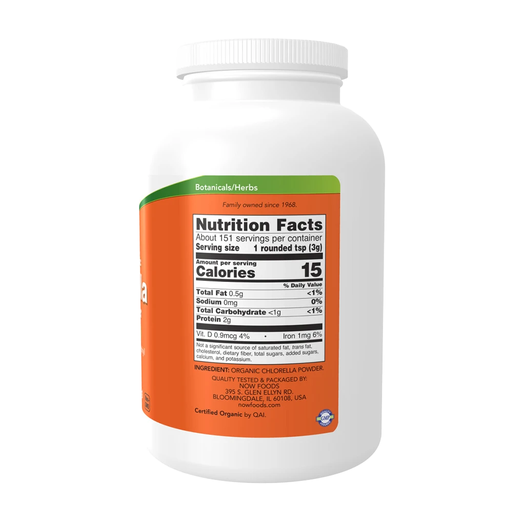 NOW Foods - Bio Reines Chlorellapulver - 113 g – Bild 4