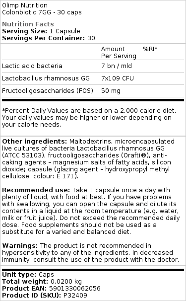 Colonbiotic 7GG - 30 Kapseln – Bild 2