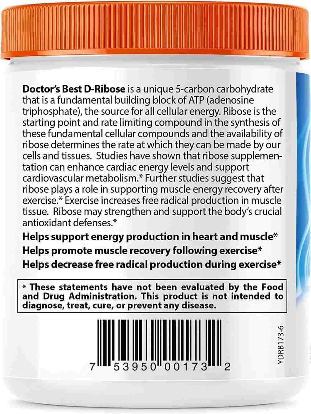 Doctor's Best - D-Ribose Pulver - 250g – Bild 4