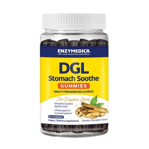 Enzymedica - Dgl Magenberuhigende Gummis, Deutsche Schokolade - 74 StüCk-image