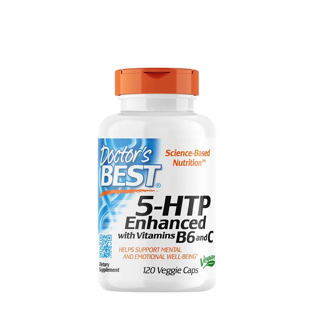 Doctor's Best - 5-HTP Enhanced with Vitamin B6 & C (120 Veg Capsules)