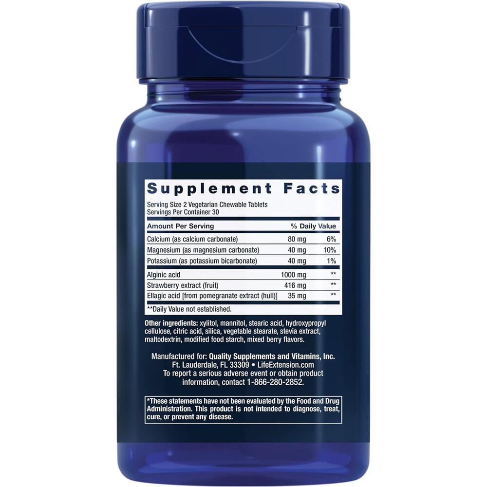 Life Extension - Ösophagus-Schutz, Beeren-Geschmack - 60 vegetarische Kautabletten – Bild 3