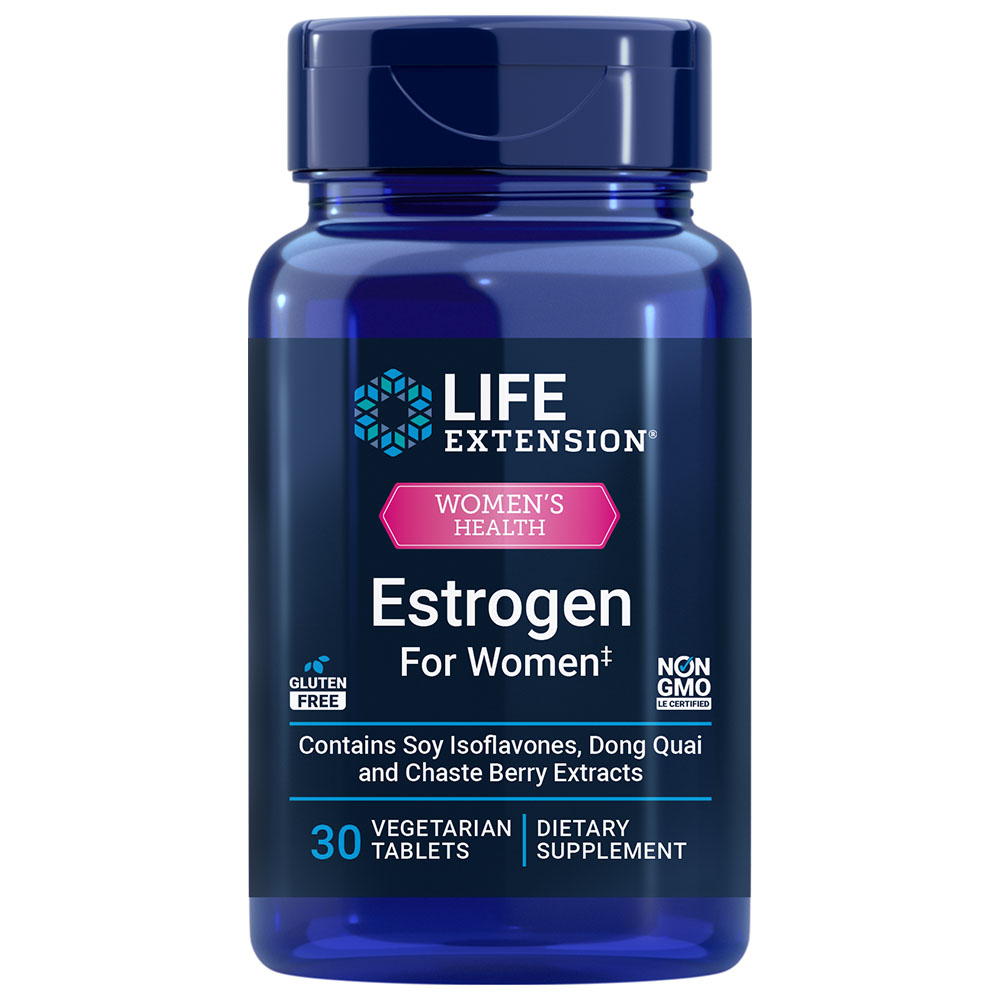 Life Extension - Östrogen für Frauen - 30 vegetarische Tabletten – Bild 4