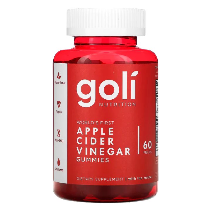 GOLI NUTRITION Apple Cider Vinegar Gummies (60 gummies)