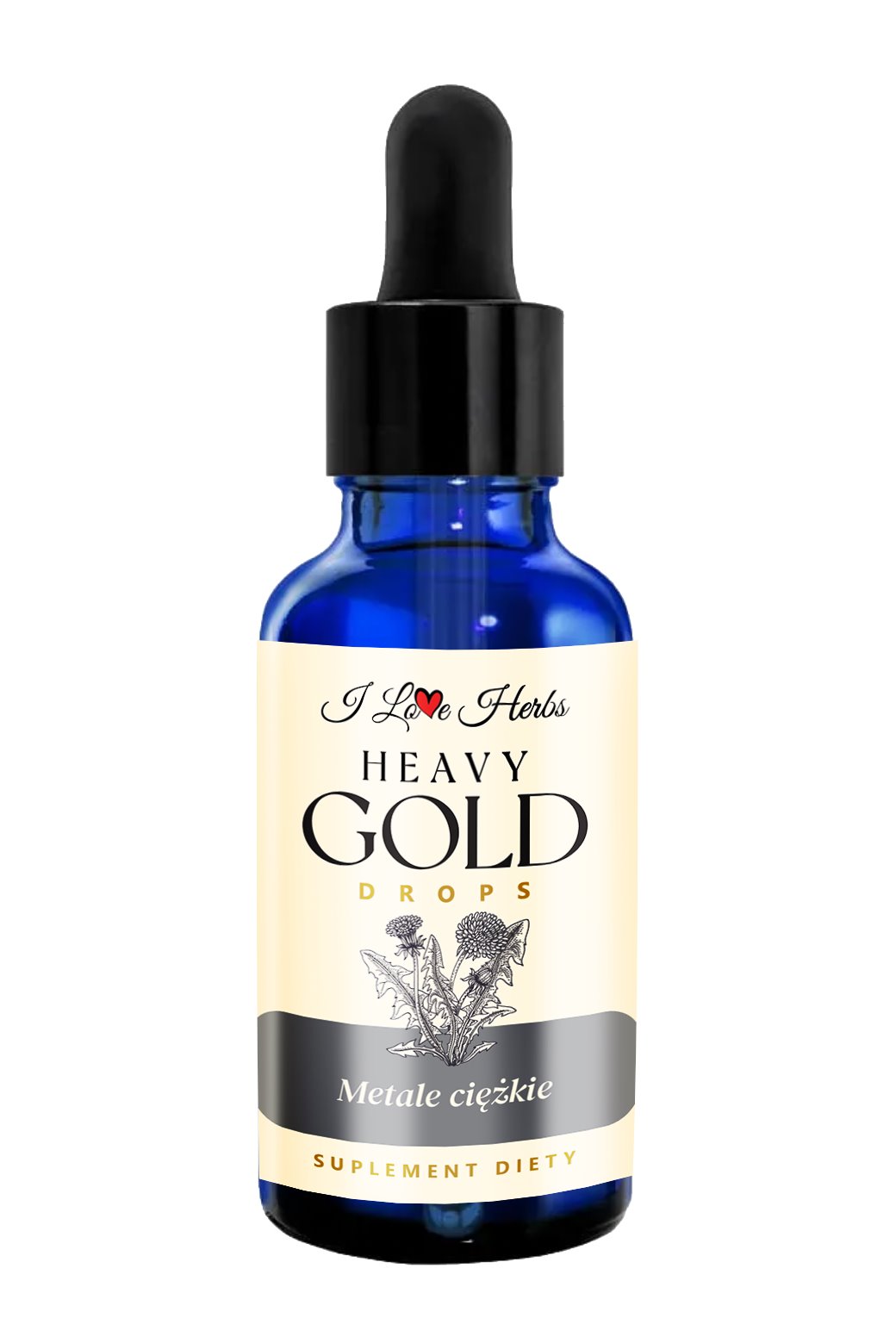 I LOVE HERRBS - HEAVY Gold Drops METALE CIĘŻKIE (50 ml)